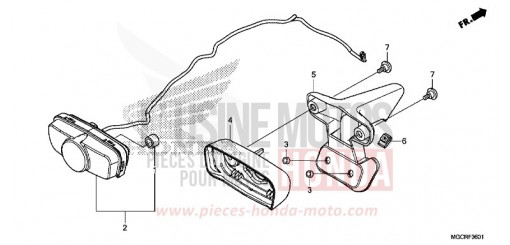 FEU ARRIERE (CB1100CA/CAD/NA/NAD) CB1100NAJ de 2018